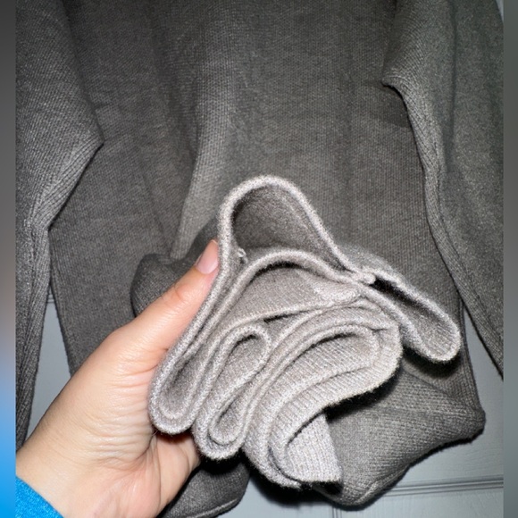 ANRABESS Women’s 2023 Cozy Soft Gray Long Cardigan Sweater - Picture 9 of 11